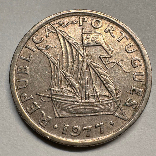 1977 Portugal 2.5 Escudos - Beautiful Coin - #A-026