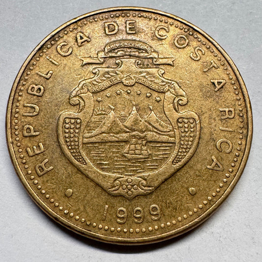 1999 Costa Rica 50 Colones - Beautiful Coin - #A-028
