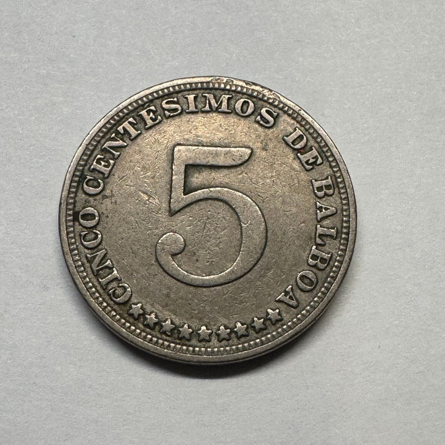 1932 Panama 5 Centesimos - Beautiful Coin - #B-006