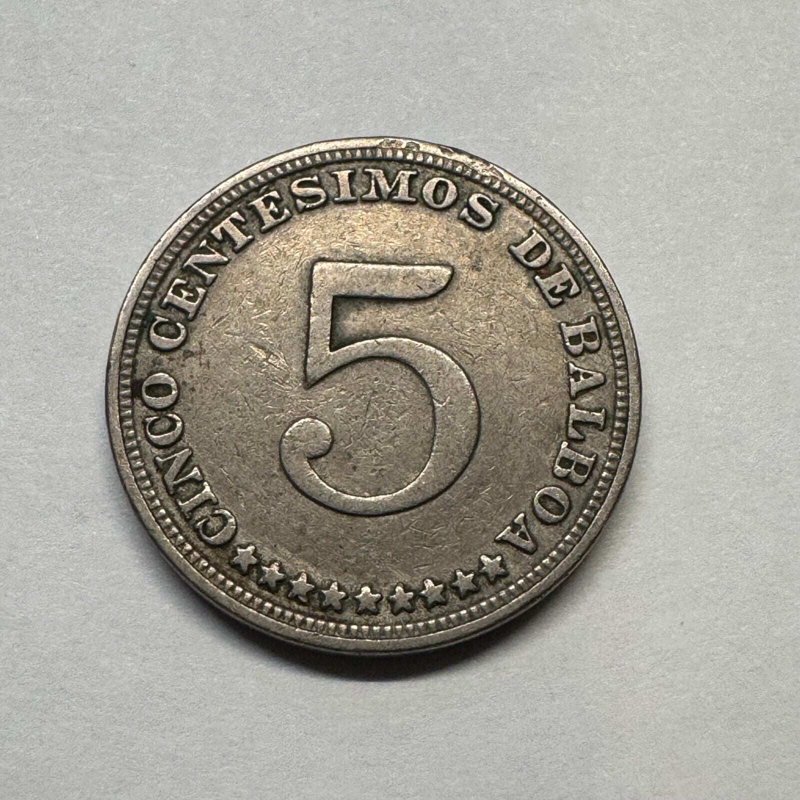 1932 Panama 5 Centesimos - Beautiful Coin - #B-006