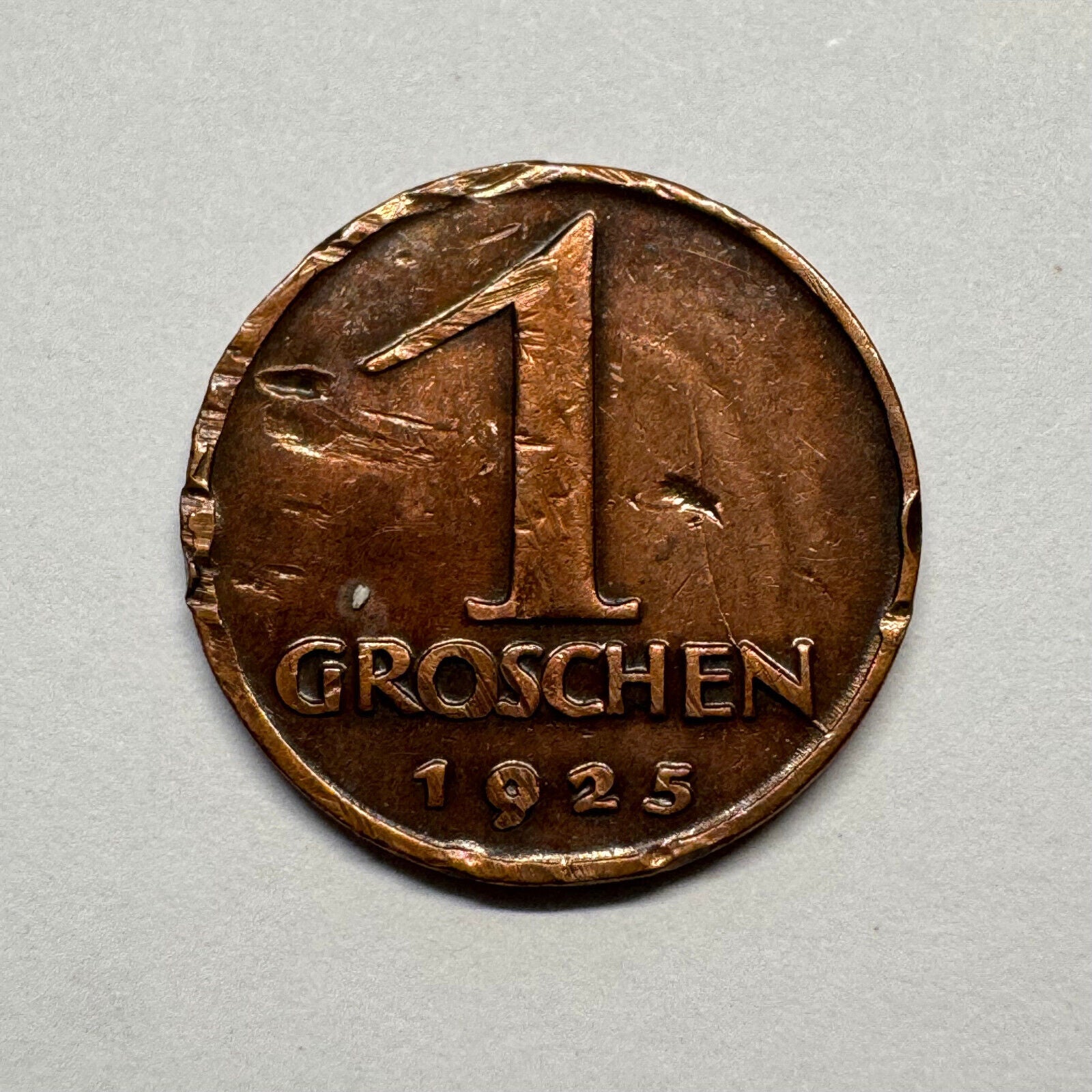 1925 Austria 1 Groschen - Beautiful Coin - #B-048