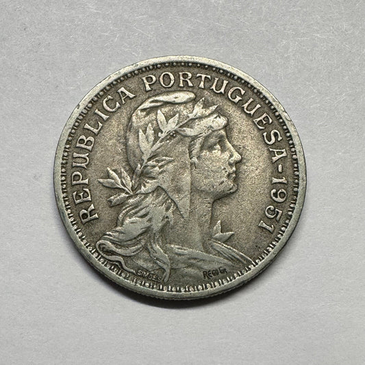 1951 Portugal 50 Centavos - Beautiful Coin - #B-007