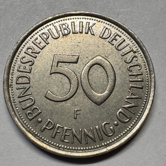 1991 Germany 50 Pfennig - Beautiful Coin - #A-090