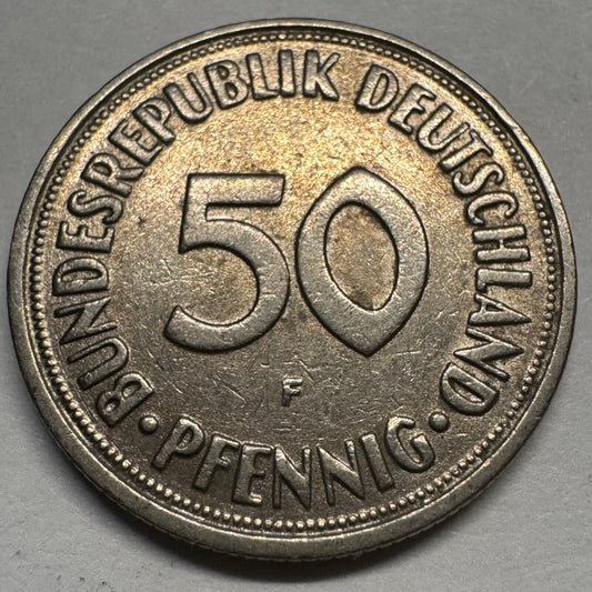 1950 Germany 50 Pfennig - Beautiful Coin - #A-080