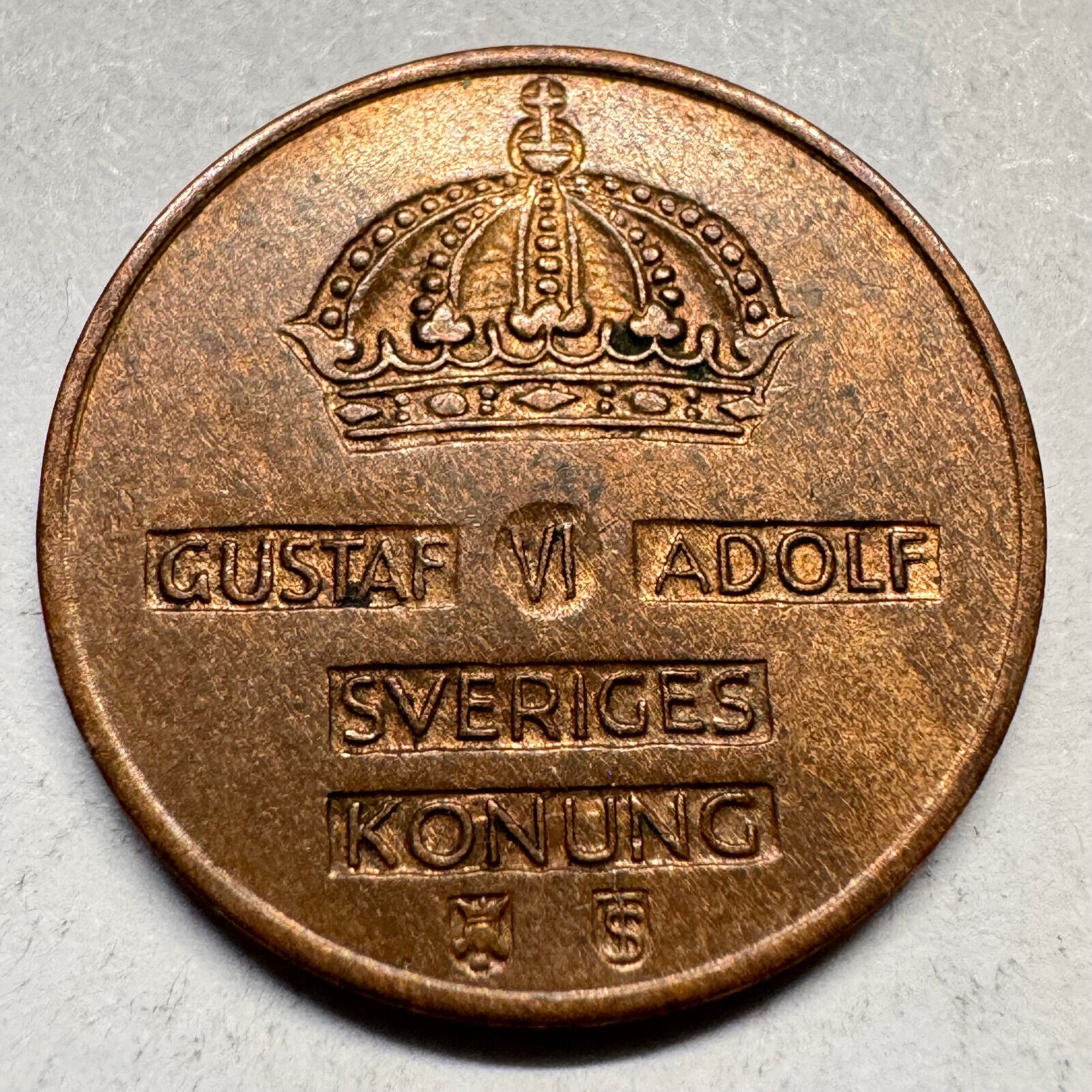 1959 Sweden 2 Ore - Beautiful Coin - #A-044