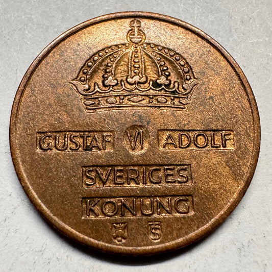 1959 Sweden 2 Ore - Beautiful Coin - #A-044