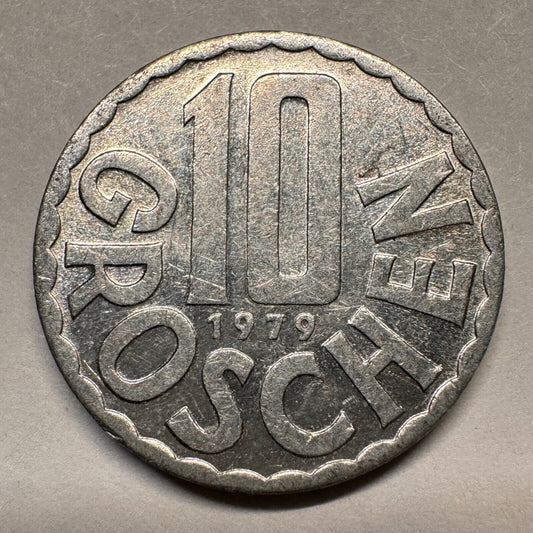 1979 Austria 10 Groschen - Beautiful Coin - #A-031