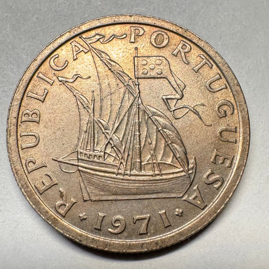 1971 Portugal 2.50 Escudos - Beautiful Coin - #A-052