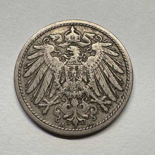 1907 Germany 10 Pfennig - Beautiful Coin - #B-056