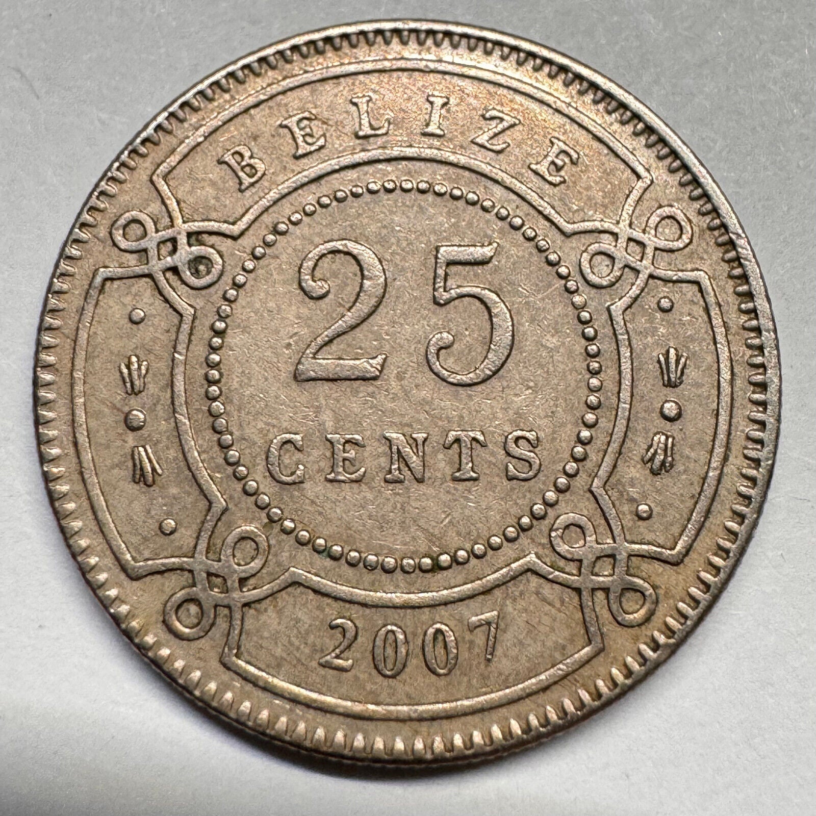 2007 Belize 25 Cents - Beautiful Coin - #A-029