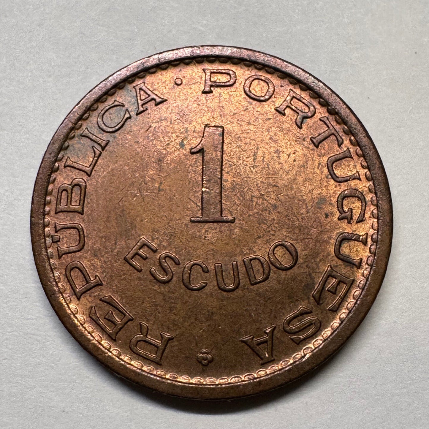 1963 Angola 1 Escudo - Beautiful Coin - #B-003