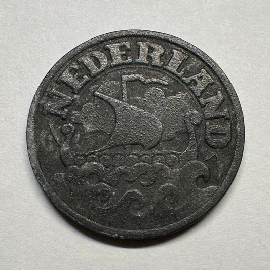 1943 Netherlands 25 Cents - Beautiful Coin - #B-028