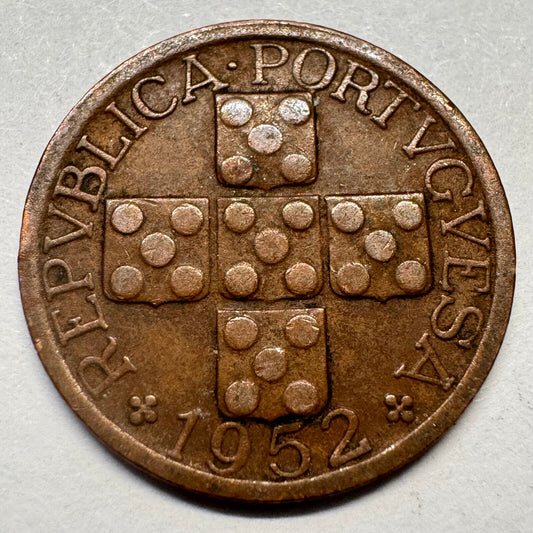 1952 Portugal 20 Centavos - Beautiful Coin - #A-064