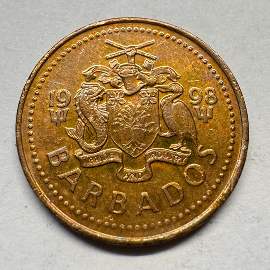1998 Barbados 5 Cents - Beautiful Coin - #A-032