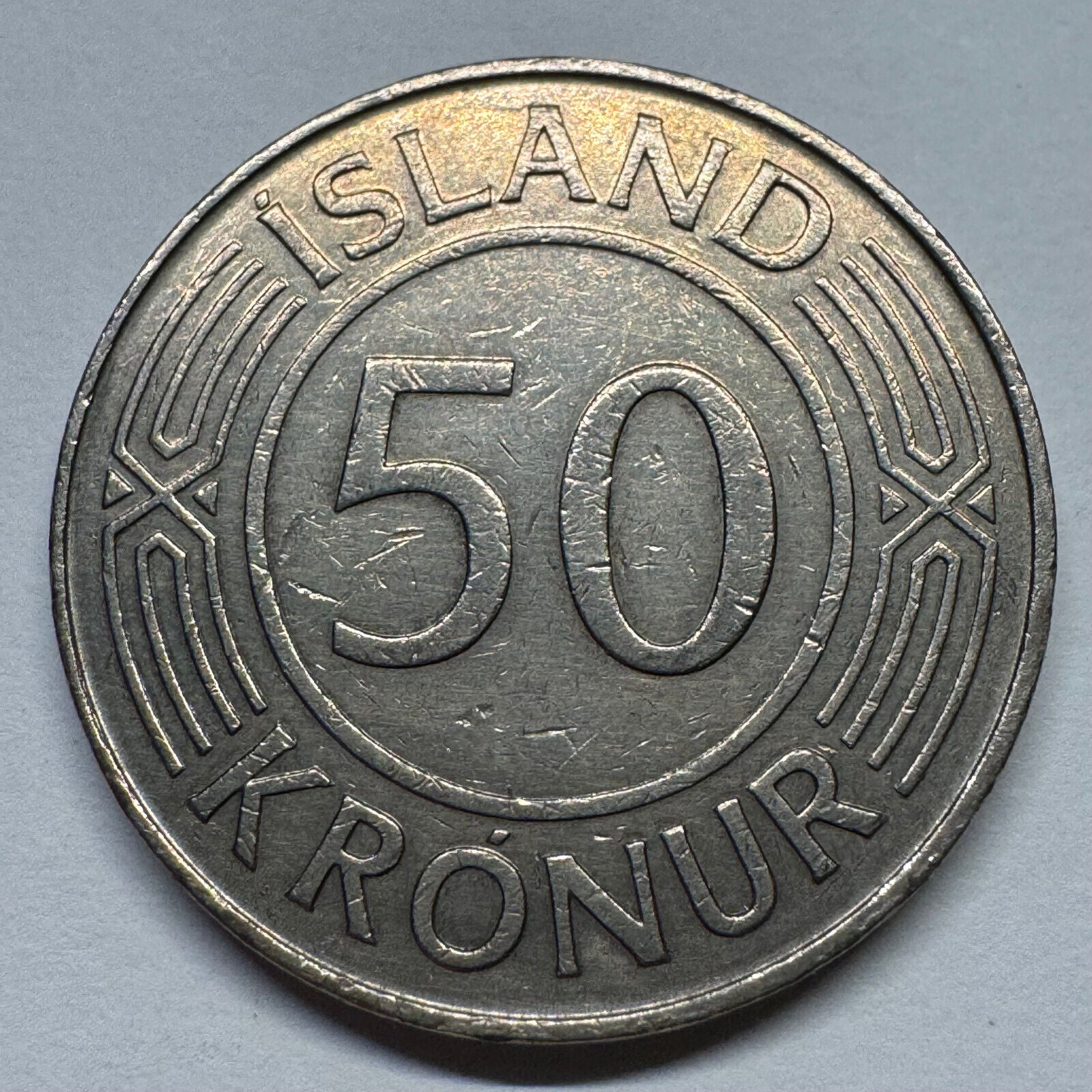 1971 Iceland 50 Kronur - Beautiful Coin - #B-057