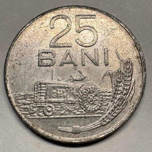 1982 Romania 25 Bani - Beautiful Coin - #A-034