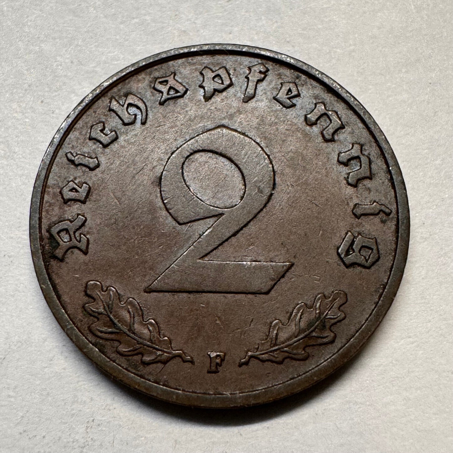 1939 Germany 2 Reichspfennig - F - Beautiful Coin - #A-041