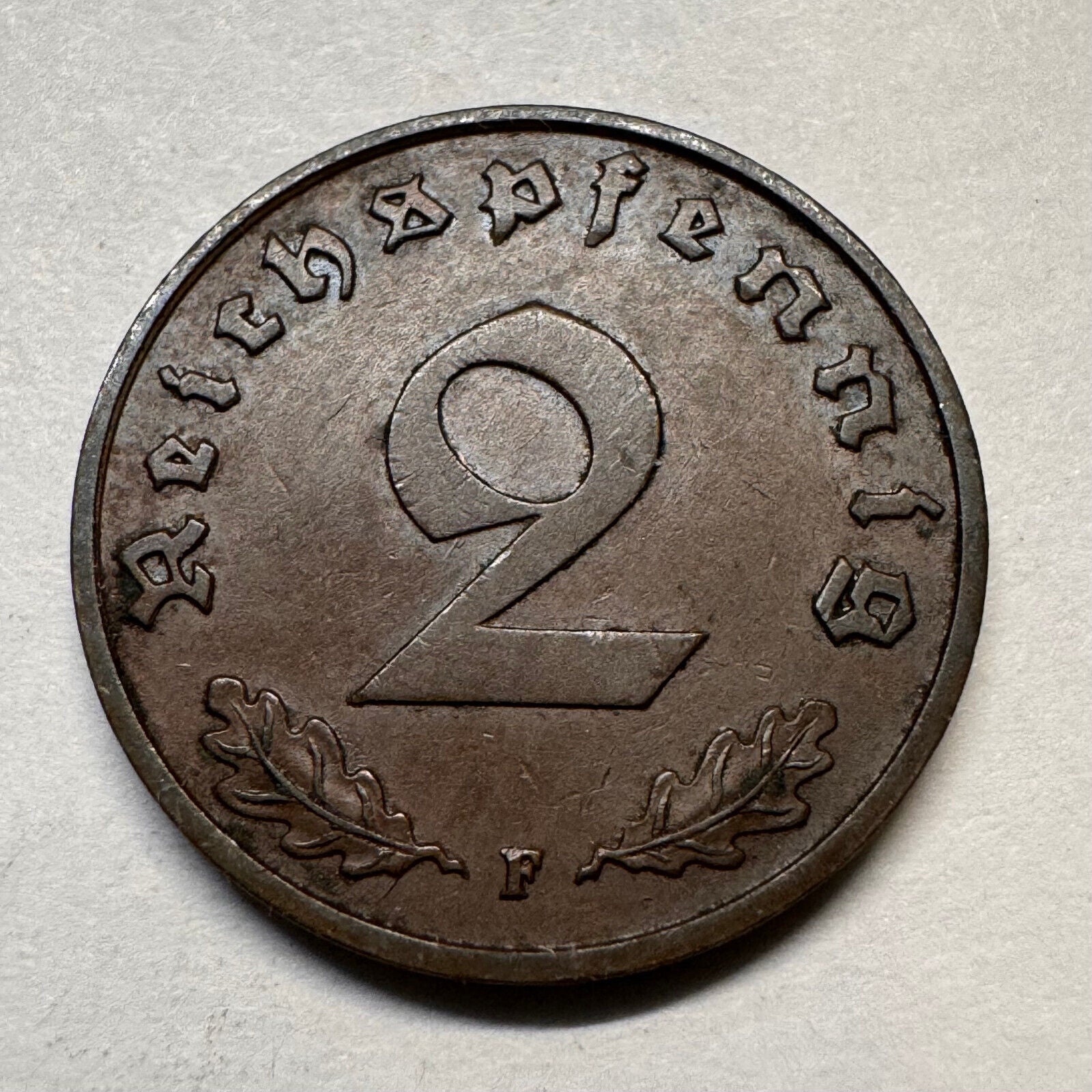 1939 Germany 2 Reichspfennig - F - Beautiful Coin - #A-041