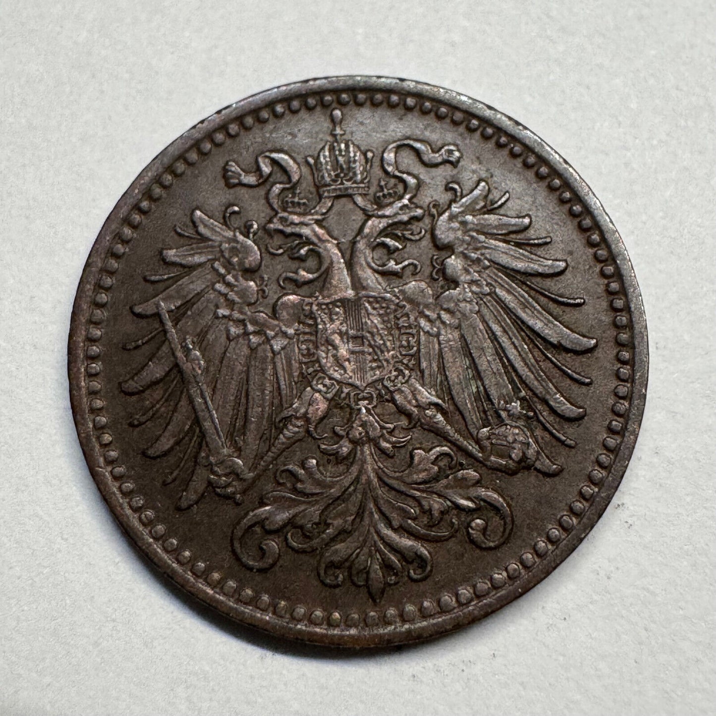 1901 Austria 1 Heller - Beautiful Coin - #B-060