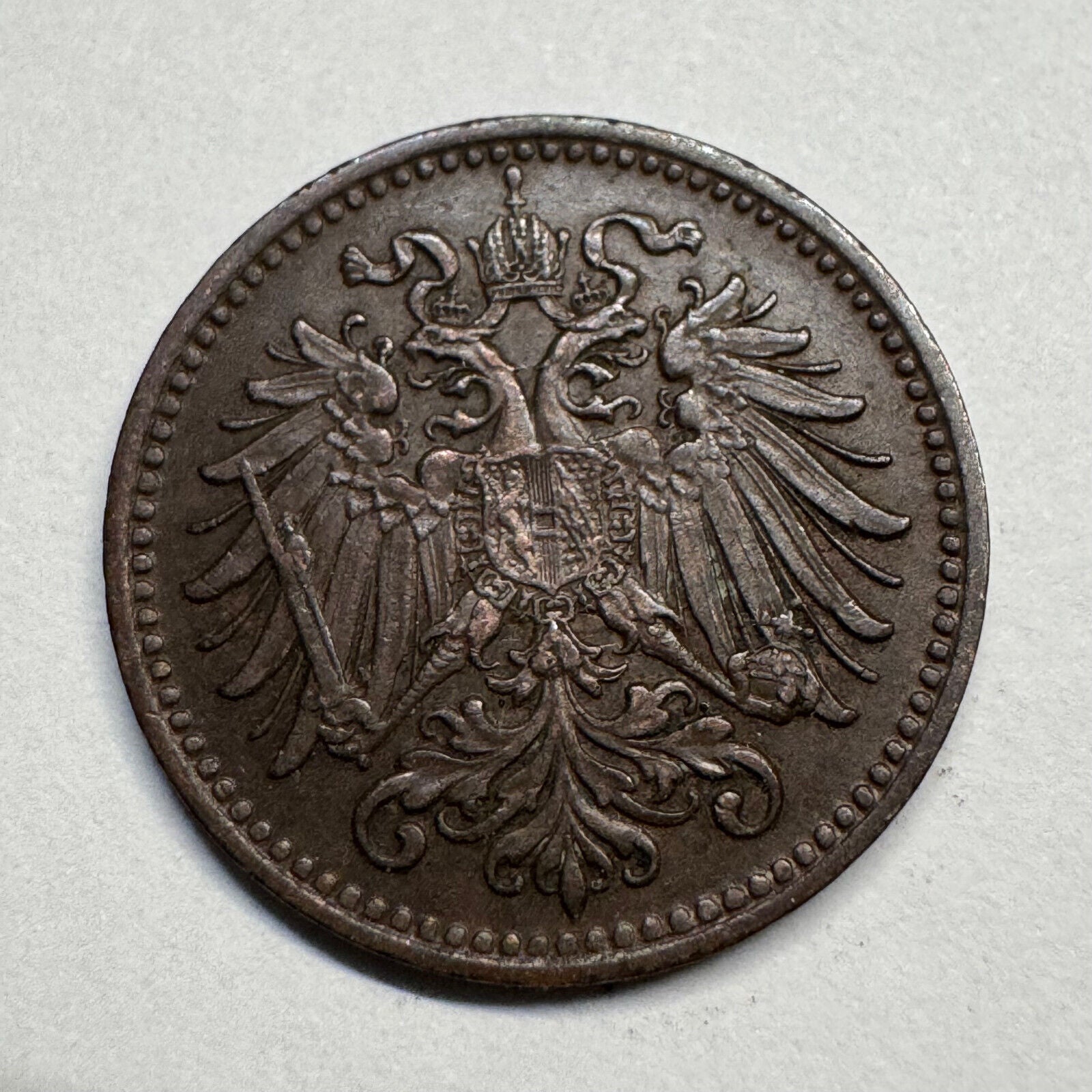 1901 Austria 1 Heller - Beautiful Coin - #B-060