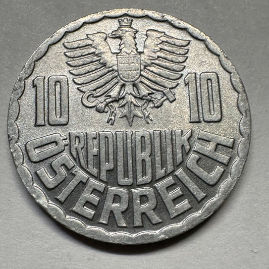 1972 Austria 10 Groschen - Beautiful Coin - #A-074