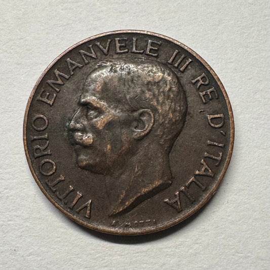 1933 Italy 5 Centesimi - Beautiful Coin - #B-053