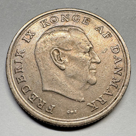 1970 Denmark 1 Krone - Beautiful Coin - #A-038