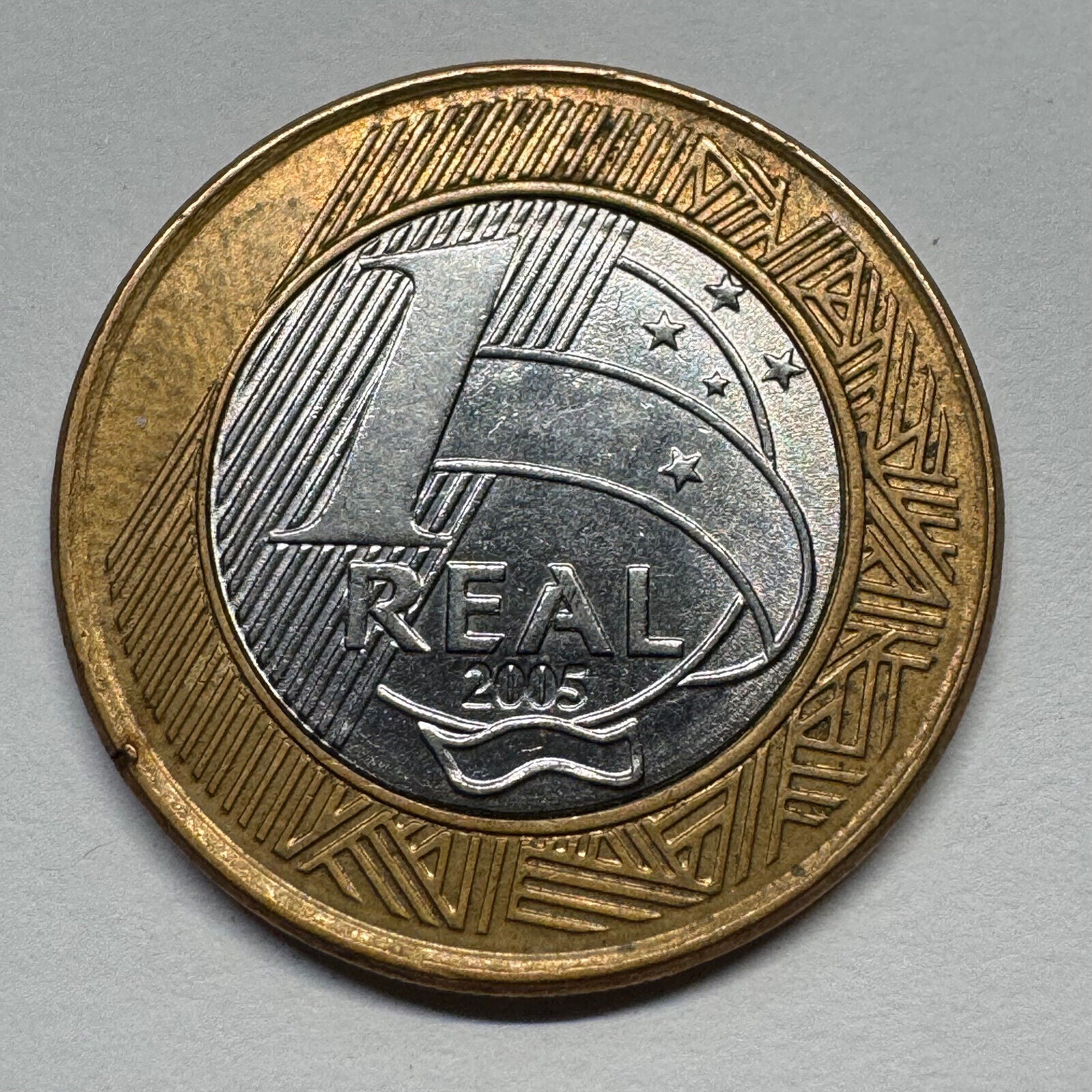 2005 Brazil 1 Real - Beautiful Coin - Lot #B-044