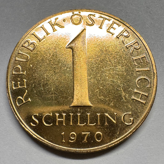 1970 Austria 1 Schilling - Beautiful Coin - #A-054