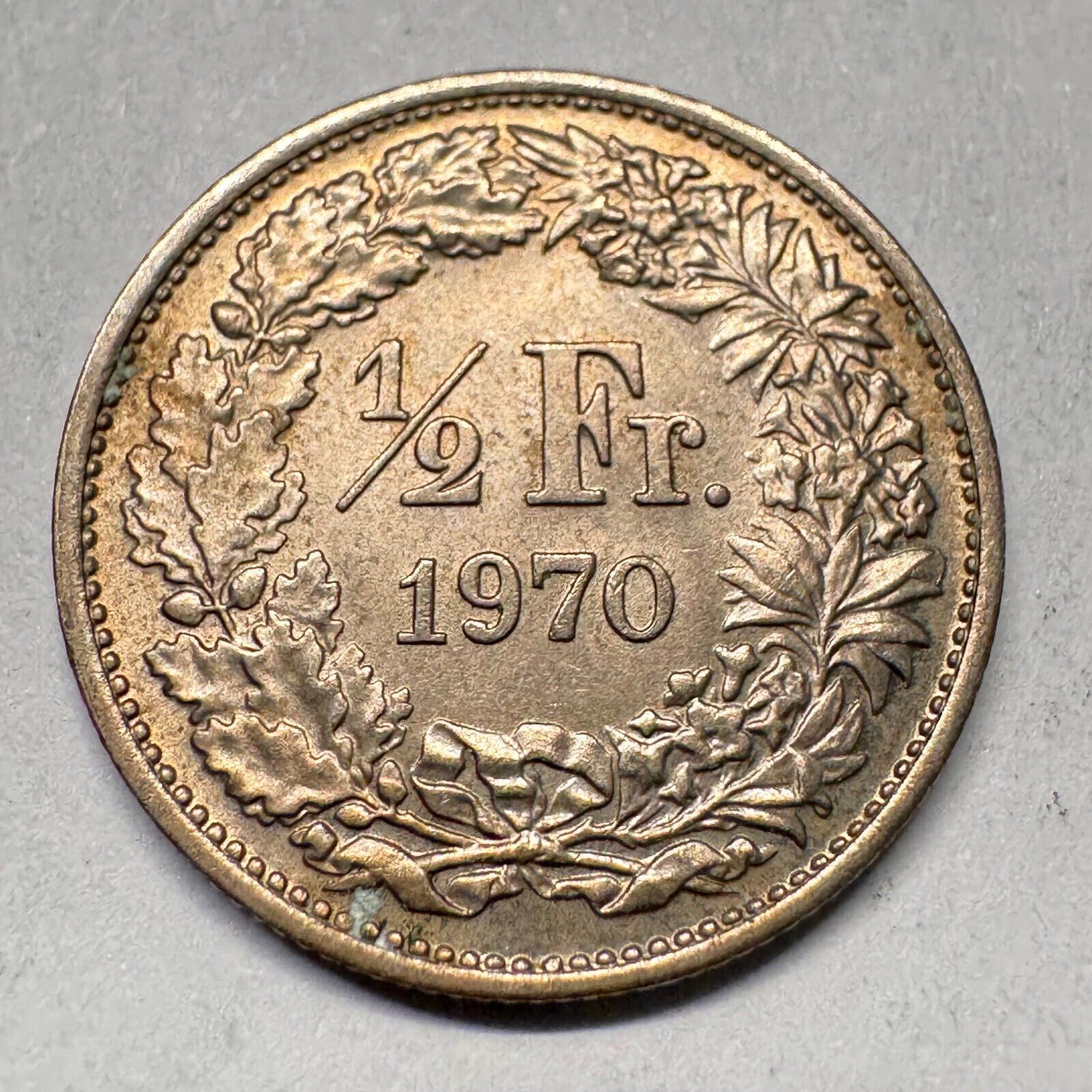 1970 Switzerland 1/2 Franc - Beautiful Coin - #A-061