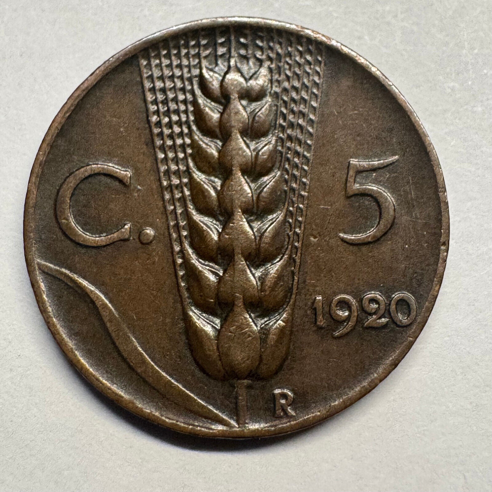 1920 Italy 5 Centesimi - Beautiful Coin - #A-099