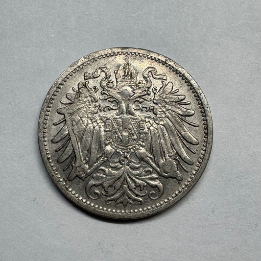 1911 Austria 20 Heller - Beautiful Coin - #B-011