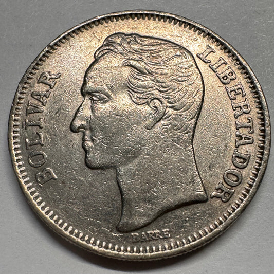 1967 Venezuela 1 Bolivar - Beautiful Coin - #A-065