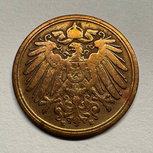 1894 Germany 1 Pfennig - Beautiful Coin - #B-056