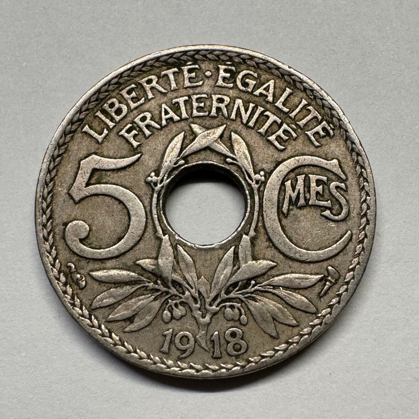 1918 France 5 Centimes - Beautiful Coin - #B-060