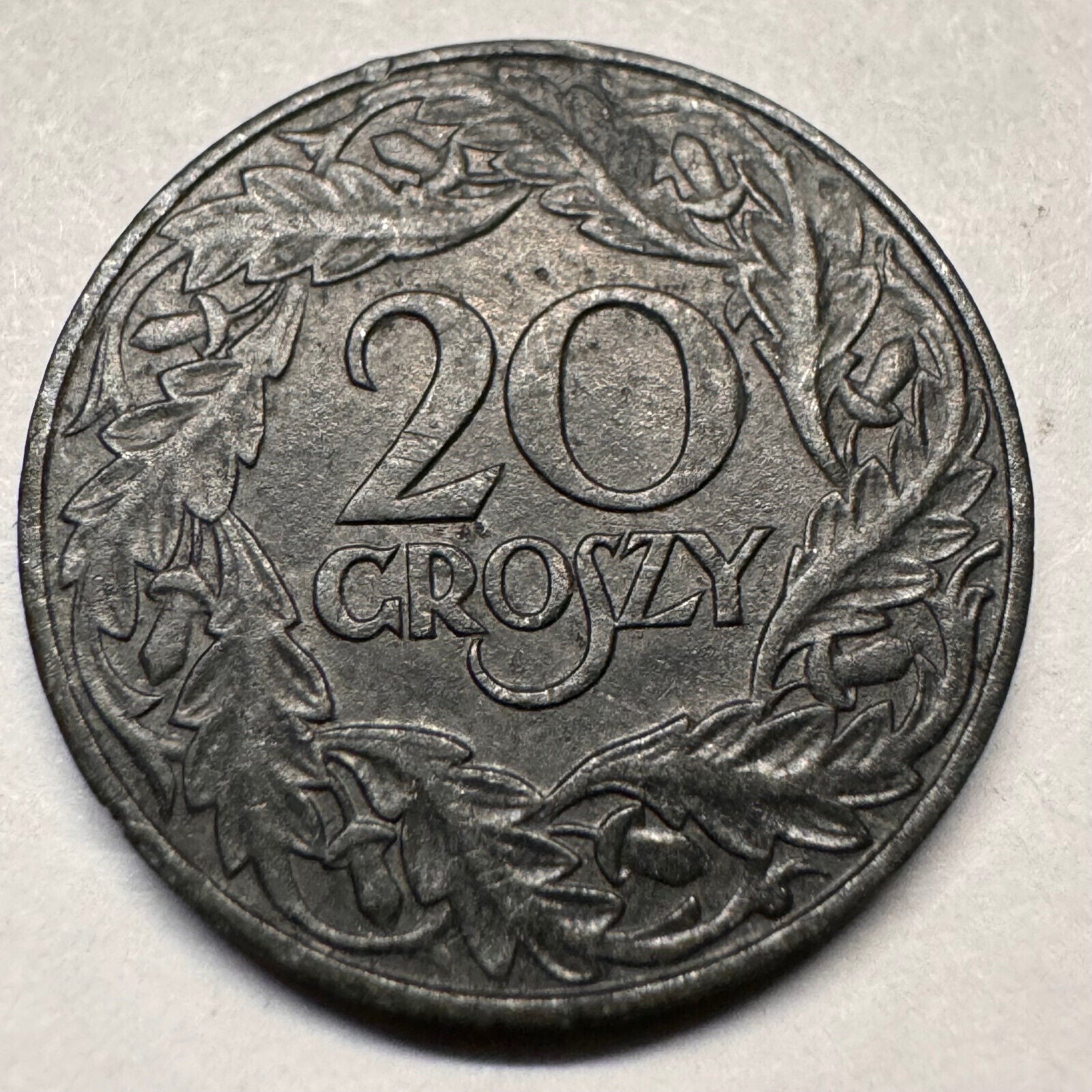 1923 Poland 20 Groszy - Beautiful Coin - #A-046
