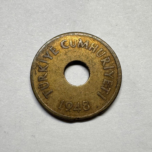 1948 Turkey 1 Kurus - Beautiful Coin - #B-013