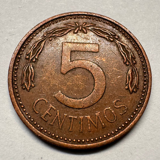 1974 Venezuela 5 Centimos - Beautiful Coin - #A-050