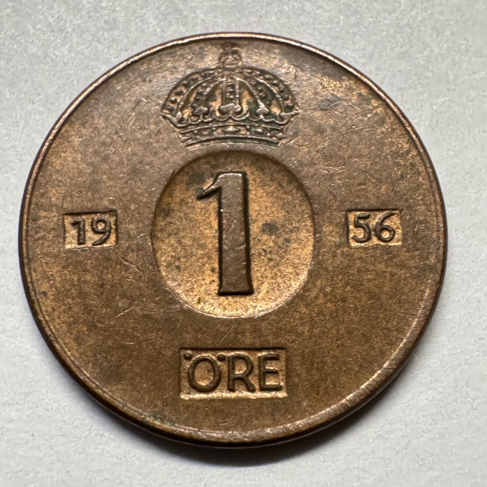1956 Sweden 1 Ore - Beautiful Coin - #A-072