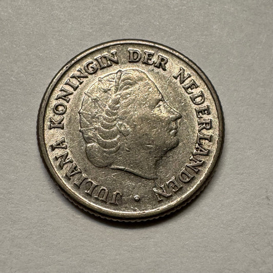 1951 Netherlands 10 Cents - Beautiful Coin - #A-091