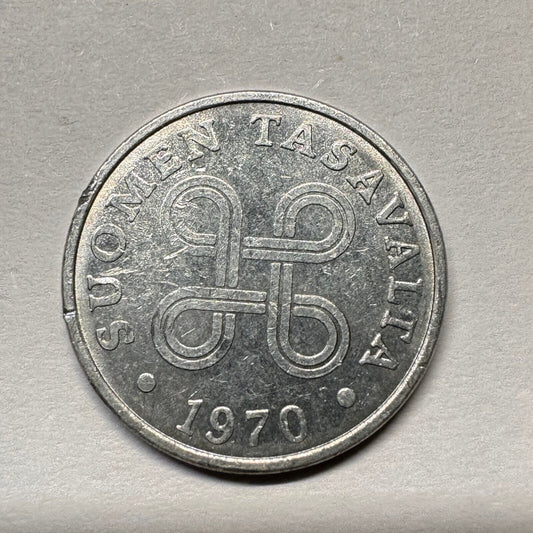1970 Finland 1 Penni - Beautiful Coin - #A-020