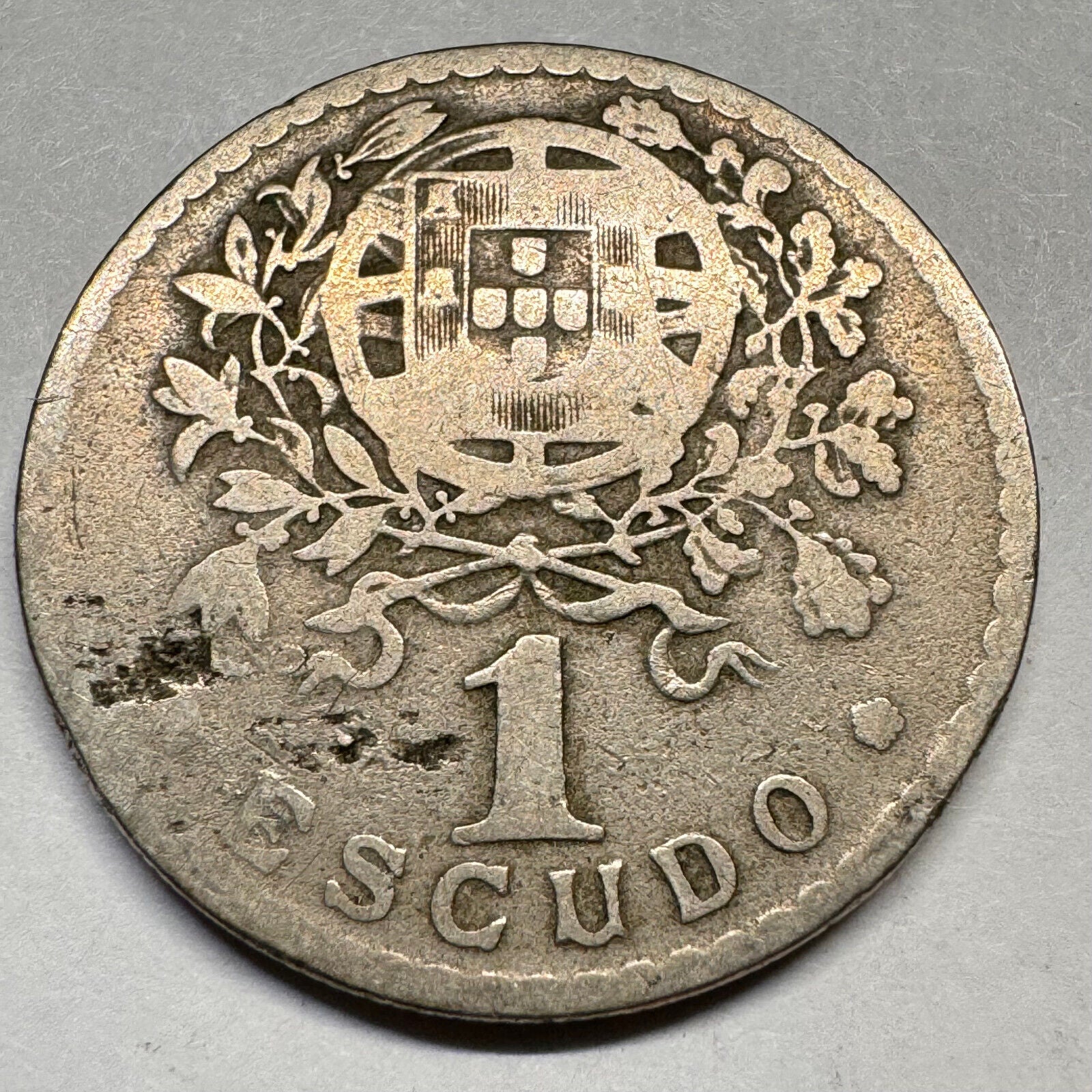 1928 Portugal 1 Escudo - Beautiful Coin - #A-057