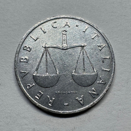 1954 Italy 1 Lire - Beautiful Coin - #B-049
