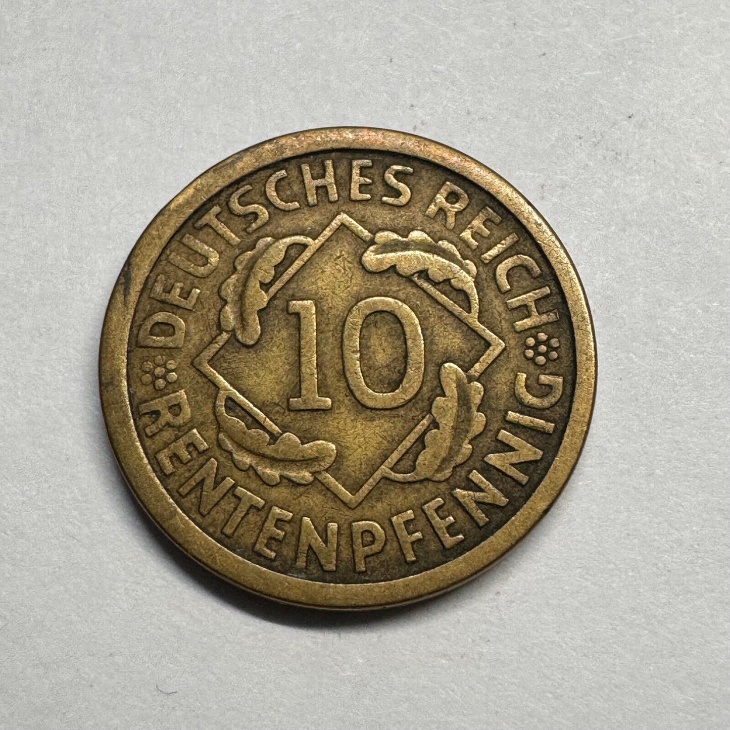 1924 Germany 10 Rentenpfennig - Beautiful Coin - #B-011