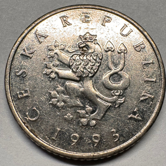 1993 Czech Republic 1 Koruna - Beautiful Coin - #A-049