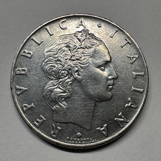 1966 Italy 50 Lire - Beautiful Coin - #B-054