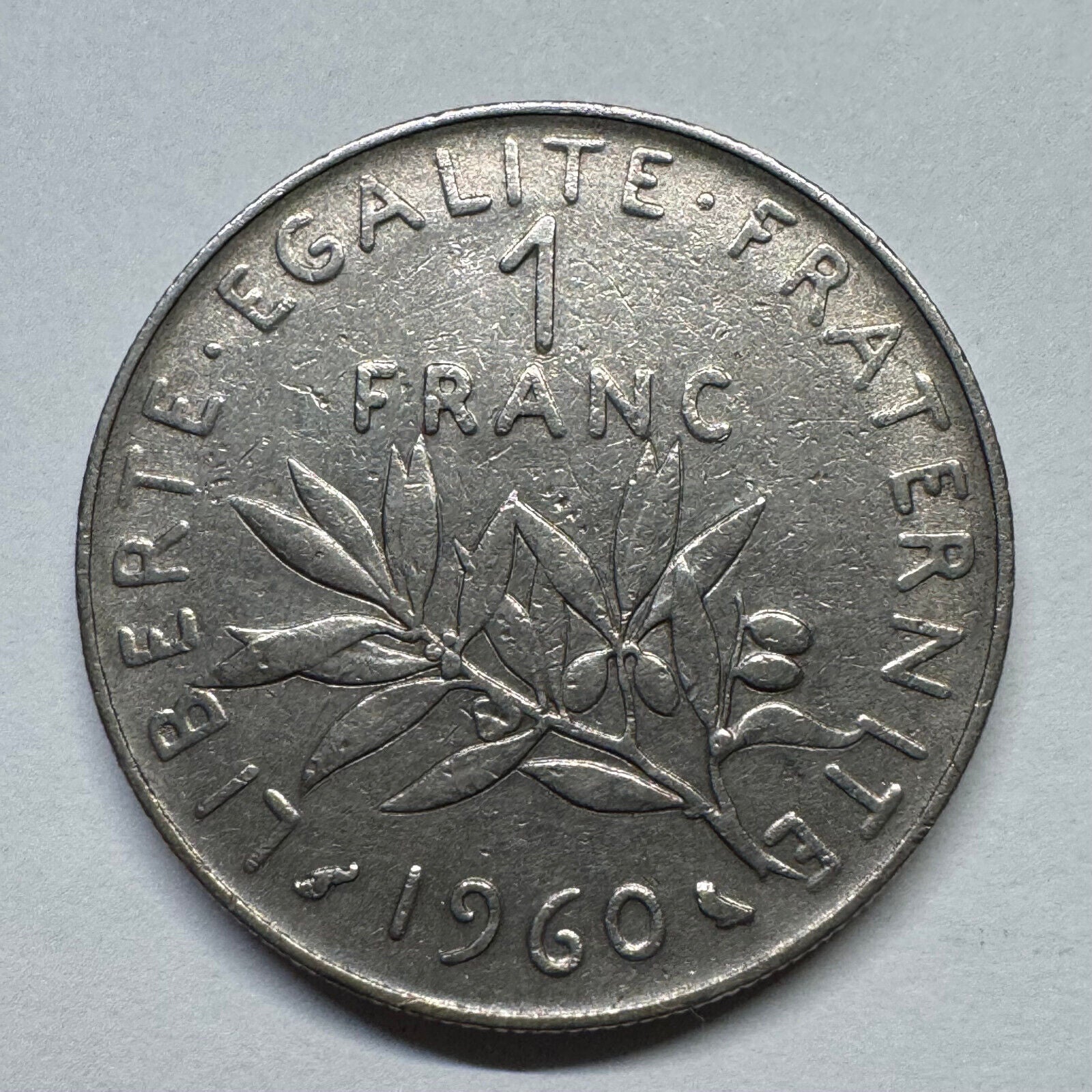 1960 France 1 Franc - Beautiful Coin - #B-054