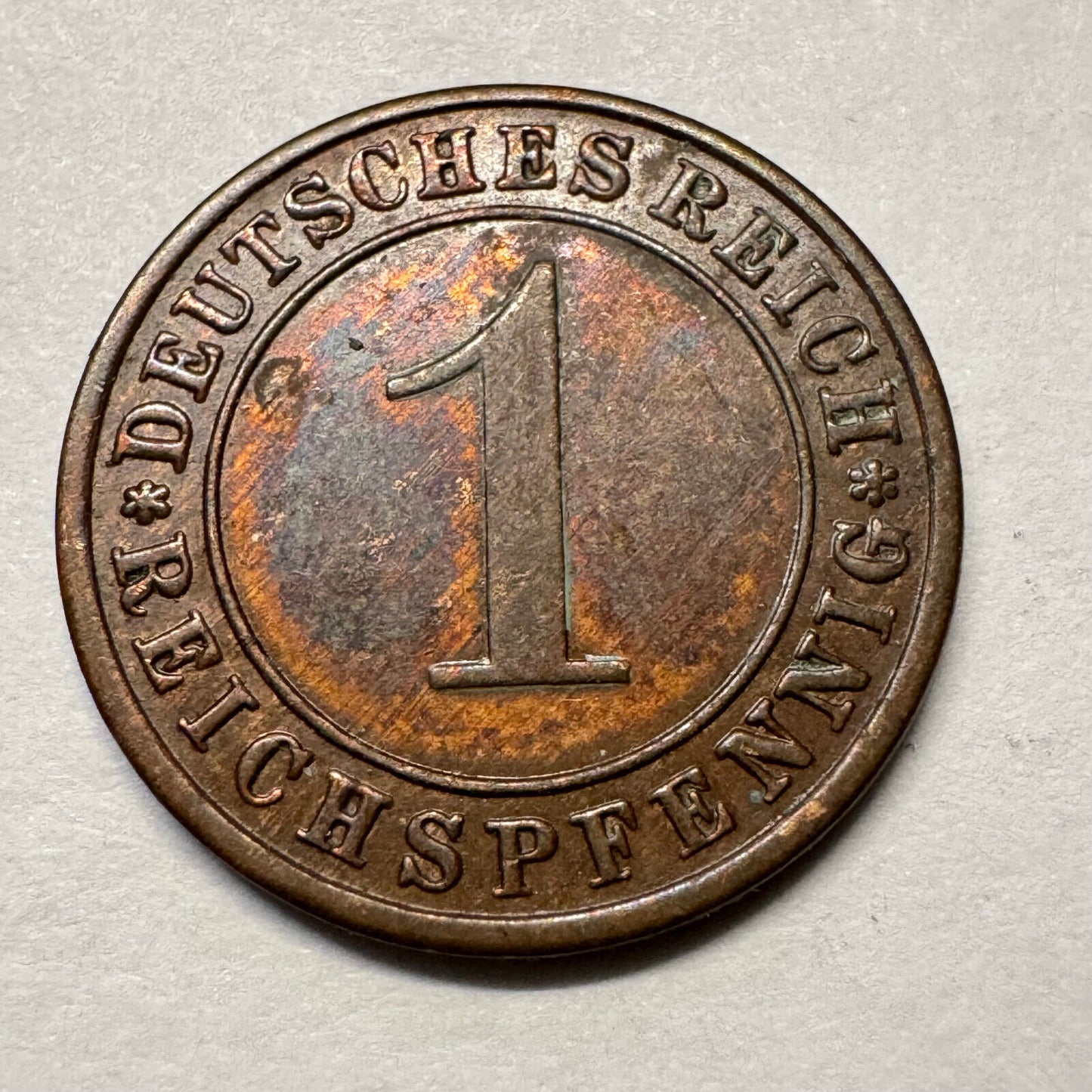 1931 Germany 1 Reichspfennig - Beautiful Coin - #A-091