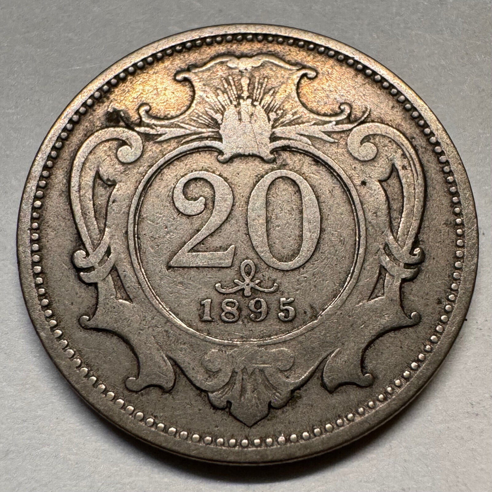 1895 Austria 20 Heller - Beautiful Coin - #A-041