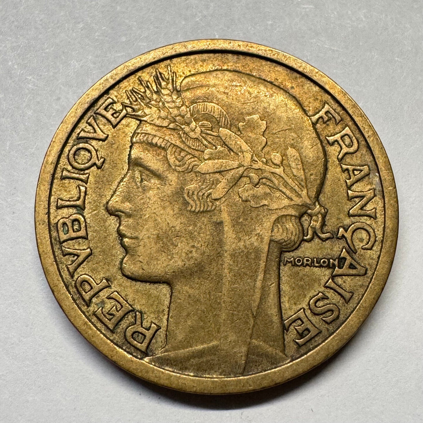 1936 France 2 Francs - Beautiful Coin - #B-002